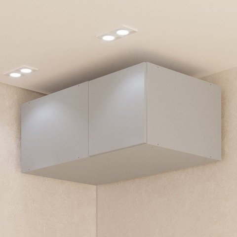 Ponte Canto Linear Planejada 96cm 1 Porta Jade CabeCasa MadeiraOriginals Cinza/Urbano