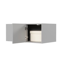Ponte Canto Linear Modular 96cm 1 Porta Jade Cabecasa Madeiramadeira - 6