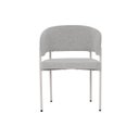 Ver imagem 2 de Cadeira para Sala de Jantar Estofada Bari Bouclé