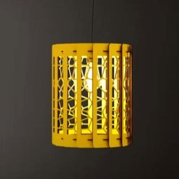 Luminária Teto tipo Pendente em MDF - Completa - 1