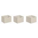 Ver imagem 1 de Kit 3 Gavetas Organizadoras 32,8cm x 30,8cm x 23,2cm Branco/Off White