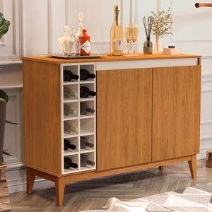 Aparador Monaco Cor Nature com Off White