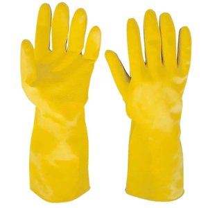 Luva de Latex Plus Amarela Média - At1301m - Pincéis Atlas Pinceis Atlas