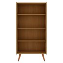 Ver imagem 4 de Cristaleira 2 Portas de Vidro Molduras com Detalhes em 45° 100% MDF Bege/Cinamomo/White