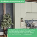 Ver mais imagens de Guarda Roupa Casal Modulado 6 Peças com Cabeceira 10 Portas 6 Gavetas Seletto Areia Cinza