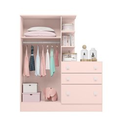Guarda-roupa com Cômoda 3 Gavetas Doce Sonho - 3