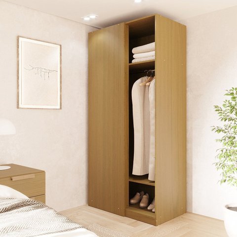 Módulo de Canto Linear Closet sem Porta Jade CabeCasa MadeiraOriginals