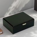 Ver imagem 1 de Caixa Umidora de Charutos Kit com Cinzeiro e Cortador - Preta