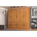 Ver imagem 1 de Guarda Roupas New Mônaco 6 Portas e 12 Gavetas - Cinnamomo Cinnamomo