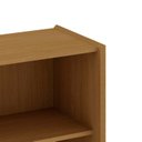 Ver imagem 6 de Estante Livreiro com Molduras Detalhes em 45° 100% Mdf e 2 Portas Pés em Madeira Maciça