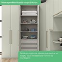 Ver imagem 6 de Quarto Modulado Solteiro Completo 9 Portas 3 Gavetas Canto Oblíquo Seletto