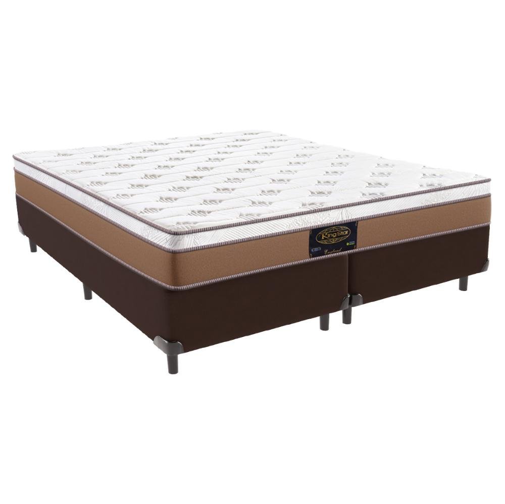 Cama Box + Colchão England Queen 158x198 King Star | MadeiraMadeira