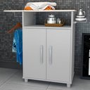 Ver imagem 4 de Balcao Tabua de Passar 2 Portas B04 Branco Novam Branco