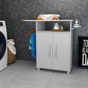 Ver imagem 2 de Balcao Tabua de Passar 2 Portas B04 Branco Novam Branco