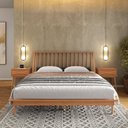 Ver imagem 6 de Cama Queen em Madeira Maciça Nordik Marrom/Caramel