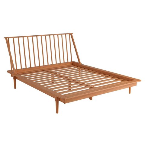 Cama Queen em Madeira Maciça Nordik