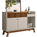 Ver imagem 1 de Aparador Buffet Para Sala De Jantar 02 Portas 01 Gaveta Mateo L05 Freijó Off White - Lyam Decor