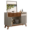 Ver imagem 6 de Aparador Buffet Para Sala De Jantar 02 Portas 01 Gaveta Mateo L05 Freijó Off White - Lyam Decor