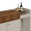 Ver imagem 7 de Aparador Buffet Para Sala De Jantar 02 Portas 01 Gaveta Mateo L05 Freijó Off White - Lyam Decor