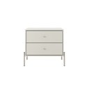 Ver imagem 4 de Mesa de Cabeceira 2 Gavetas Jasper 64 cm Branco