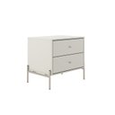 Ver imagem 2 de Mesa de Cabeceira 2 Gavetas Jasper 64 cm Branco
