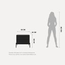 Ver imagem 3 de Mesa de Cabeceira 2 Gavetas Jasper 64 cm Preto