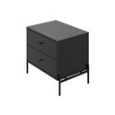 Ver imagem 6 de Mesa de Cabeceira 2 Gavetas Jasper 64 cm Preto