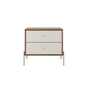 Ver imagem 4 de Mesa de Cabeceira 2 Gavetas 64 cm Jasper Branco