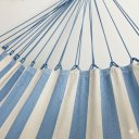 Ver imagem 2 de Rede de Descanso Premium Terra e Sol Azul Bebê Listrada com Bege