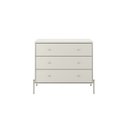 Ver imagem 4 de Cômoda 3 Gavetas 90cm x 79cm Jasper Branco/Off White