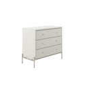Ver imagem 2 de Cômoda 3 Gavetas 90cm x 79cm Jasper Branco/Off White