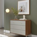 Ver imagem 1 de Cômoda 3 Gavetas 90 cm X 79cm Jasper Branco/Canella/Off White
