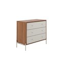 Ver imagem 2 de Cômoda 3 Gavetas 90 cm X 79cm Jasper Branco/Canella/Off White