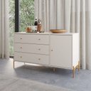 Ver imagem 5 de Cômoda 3 Gavetas 1 Porta Jasper 135 Cm