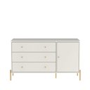 Ver imagem 3 de Cômoda 3 Gavetas 1 Porta Jasper 135 Cm