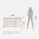 Ver imagem 7 de Cômoda 3 Gavetas 1 Porta Jasper 135 Cm