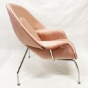 Ver imagem 4 de Poltrona Womb Chair Veludo Rose Envelhecido - Poltronas do Sul