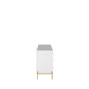 Ver imagem 5 de Cômoda 6 Gavetas Jasper 178 cm Branco/Dourado