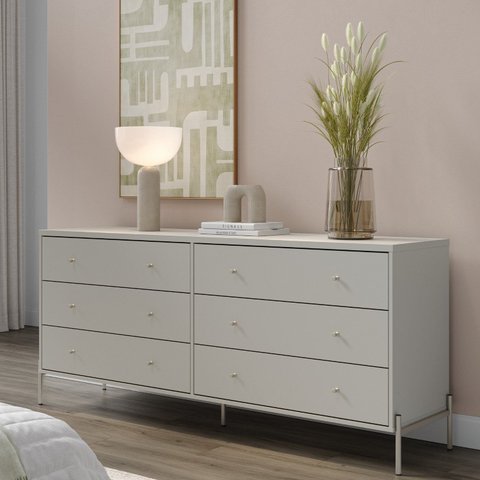 Cômoda 6 Gavetas em Mdf 180 Cm Jasper