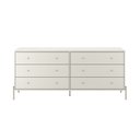 Ver imagem 6 de Cômoda 6 Gavetas em MDF 180 cm Jasper Branco/Off White