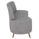 Ver imagem 6 de Sofá 2 Lugares para Sala Living 160cm Pés Palito Tamar K04 Linho Cinza - Mpozenato