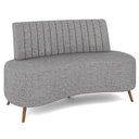 Ver imagem 1 de Sofá 2 Lugares para Sala Living 160cm Pés Palito Tamar K04 Linho Cinza - Mpozenato