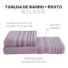 Jogo Toalhas Banho Rosto 100% Algodão 2pç Milano Rosa Blush - 3