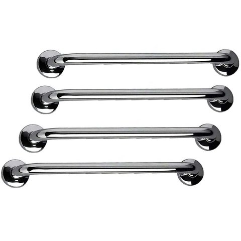Alça de Apoio 40cm Barra Inox Kit 4 Unidades Banheiro Box Idoso Cadeirante Deficiente Gestante Supor