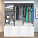 Ver imagem 3 de Guarda-Roupa Casal 3 Portas Correr 9 Gavetas com Espelho Capri
