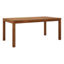 Ver imagem 1 de Conjunto Sala Jantar Nature: Mesa com 2 Bancos Madeira Pinus Rústico Escuro