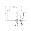Ver imagem 2 de Misturador Monocomando para Cozinha Frame Lexxa