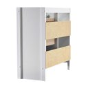 Ver imagem 7 de Gabinete Armário Banheiro Ditália 1pt 3gav Bn-05 Cor:branco