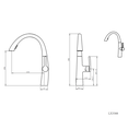 Ver imagem 4 de Misturador Monocomando para Cozinha Elipt Lexxa