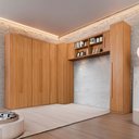 Ver imagem 1 de Guarda Roupa Casal Modulado Facinium 9 Portas 3 Gavetas Cinamomo - Pnr Móveis